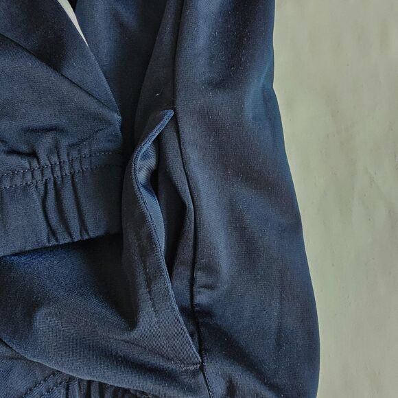 Adidas 3-Stripe Navy Blue Jogger Zip Jacket sz M - Picture 6 of 7